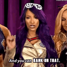 Sasha Banks Bank On That GIF - Sasha Banks Bank On That Wwe GIFs