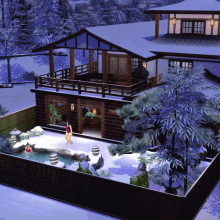 The Sims4 The Sims4snowy Escape GIF