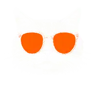 a pair of blue sunglasses with a white frame on a white background