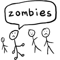 Zombies Zombie Land Sticker - Zombies Zombie Land Iwantbrains Stickers