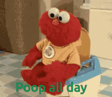 Elmo Poop GIF - Elmo Poop Poop All Day GIFs