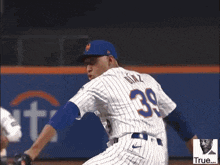 a baseball player wearing a number 39 jersey