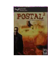a video game called postal 2 has a man smoking a cigarette on the cover
