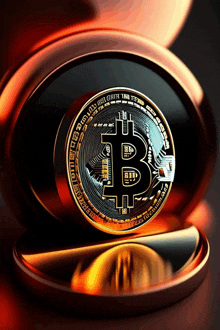 a close up of a coin that has the letter b on it