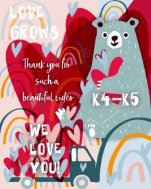 Love Grows Thank You For Such A Beautiful Video GIF - Love Grows Thank You For Such A Beautiful Video We Love You GIFs