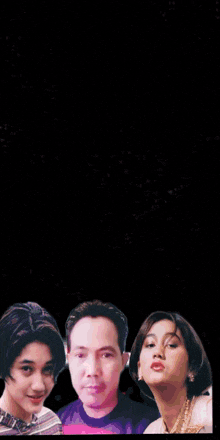 a poster of three people with the name nike ardilla on the top