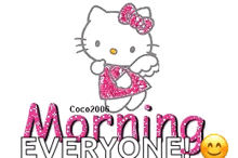 Hello Kitty Goodmorning GIF