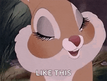 Bunny Disney GIF - Bunny Disney Eye Batter GIFs