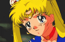 a close up of a cartoon character with a heart on her neck