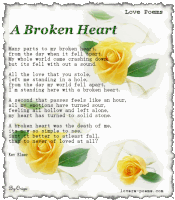 Broken Heart Poem Sticker - Broken Heart Poem Yellow Rose Stickers