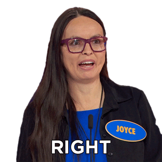 Right Joyce Sticker - Right Joyce Family Feud Canada Stickers