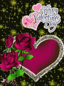 Happy Valentines Day Sparkle GIF - Happy Valentines Day Sparkle Shining GIFs