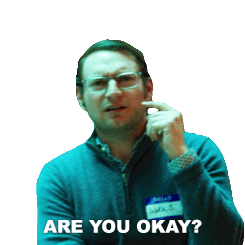 Are You Okay Mark Sticker - Are You Okay Mark Renfield Movie Stickers