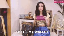 Thats My Wallet Sanaya Irani GIF - Thats My Wallet Sanaya Irani Pinkvilla GIFs