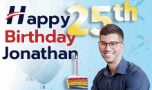 Happy Birthday Jonathan Happy25th Birthday GIF - Happy Birthday Jonathan Happy Birthday Happy25th Birthday GIFs
