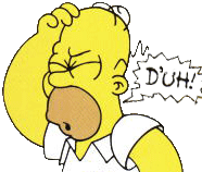Duh Homer Sticker - Duh Homer Simpson Stickers