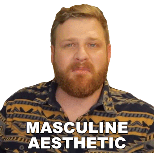 Masculine Aesthetic Grady Smith Sticker - Masculine Aesthetic Grady Smith Its A Very Manly Design Stickers
