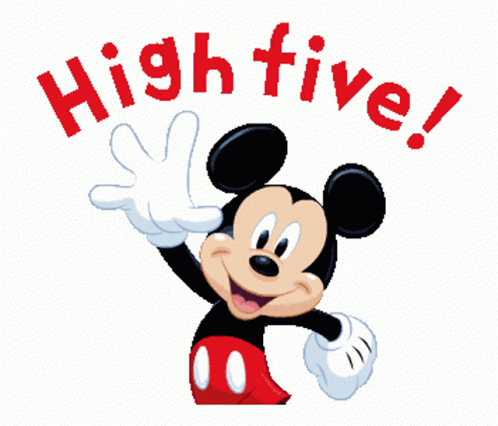 Mickey Mouse High Five GIF - Mickey Mouse High Five Happy - Discover &  Share GIFs