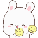 Bunny Pom Pom Sticker