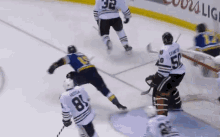 a hockey player with the number 81 on his jersey is skating on the ice