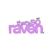 a logo that says that 's so raven in orange letters
