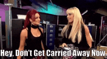 Michelle Mccool Dont Get Carried Away GIF - Michelle Mccool Dont Get Carried Away Wwe GIFs
