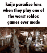kaiju paradise fans when they play one of the worst roblox games ever made in a garage .