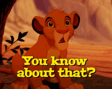 Simba You Know About That GIF - Simba You Know About That You Heard About That GIFs