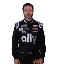 pointing right jimmie johnson nascar to the right over there