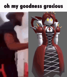 Oh My Goodness Gracious Stands Online GIF - Oh My Goodness Gracious Stands Online Red Queen GIFs