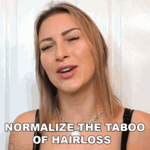 Normalize The Taboo Of Hairloss Tracy Kiss GIF - Normalize The Taboo Of Hairloss Tracy Kiss Its Normal GIFs