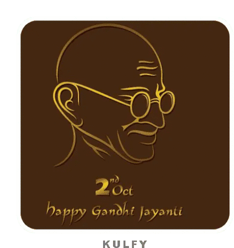 Gandhi Jayanthi Sticker Sticker - Gandhi Jayanthi Sticker October2 Stickers