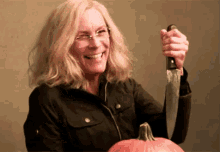 Crazy Laugh GIF - Pumpkin Carving Hysterical Laughing Haha GIFs