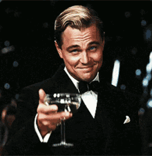 Cheers Leonardo Di Caprio GIF - Cheers Leonardo Di Caprio Wolf Of Wall Street GIFs