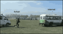 4chan versus internet explosion bus