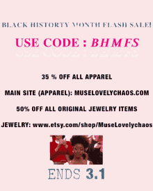 black history month flash sale use code original jewelry items ends on march one