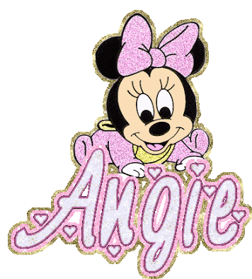 Angie Minnie Mouse Sticker - Angie Minnie Mouse Baby Minnie Stickers