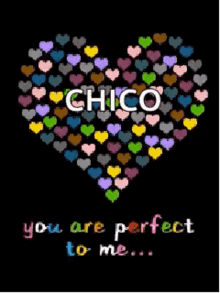 You Are Perfect To Me Hearts GIF - You Are Perfect To Me Hearts Chico GIFs