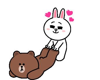 Cony Line Friends Grab Sticker - Cony Line Friends Grab Lets Go Stickers