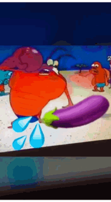 Eggplant Abuse GIF - Eggplant Abuse Spongebob GIFs