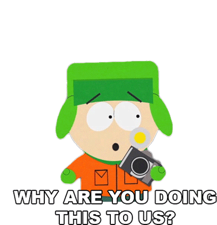 Why Are You Doing This To Us Kyle Broflovski Sticker - Why Are You Doing This To Us Kyle Broflovski South Park Stickers