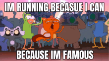 Im Running Because I Can Because Im Famous GIF - Im Running Because I Can Because Im Famous GIFs