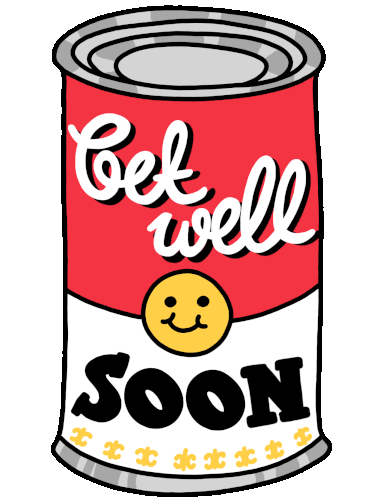 Get Well Soon Soup Sticker - Get Well Soon Get Well Soup Stickers
