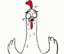 Chicken Sweating GIF - Chicken Sweating Knives GIFs