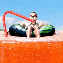 soda sipping summer cool down
