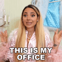 This Is My Office Gabriella Demartino GIF - This Is My Office Gabriella Demartino Fancy Vlogs By Gab GIFs