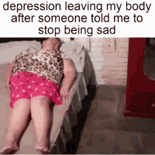 depression leaving body