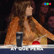 Ay Qué Pena Flor Peña GIF - Ay Qué Pena Flor Peña Got Talent Argentina GIFs