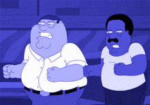 a cartoon of peter griffin and a cartoon of chico from family guy