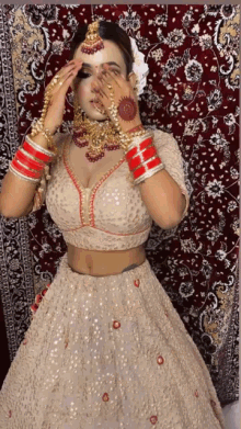 Busty Indian Bride GIF